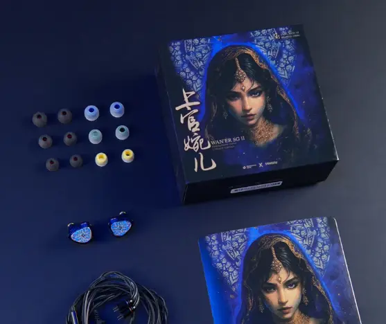 TANGZU WANER SG 2 India Version 10mm PET Driver Single Dynamic In-Ear Monitor with Detachable Cable Blue-3.5 with mic - Vue 5 | Earphones Maroc