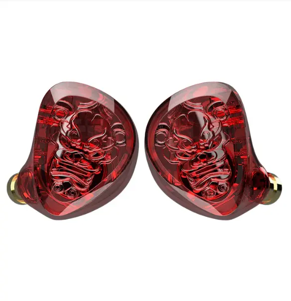 TANGZU WANER SG 2 Red Lion Edition 10mm PET Single Dynamic In-Ear Earphones (With MIC) (3.5mm) - Vue 2 | Earphones Maroc