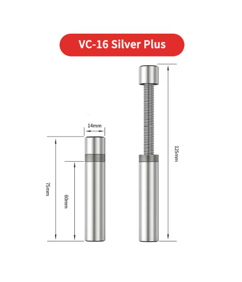 TEUCER VC-16Plus Graphics Card GPU Holder Vertical (Silver) - Vue 2 | Accessory Maroc