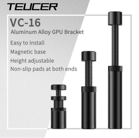 TEUCER VC-16Plus Graphics Card GPU Holder Vertical (Black) - Accessory | Epic Key Maroc