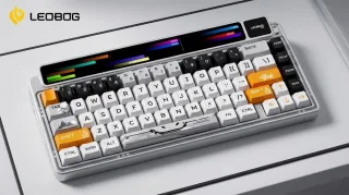 LEOBOG AMG65 Mechanical Keyboard With TFT LED Screen 3mode RGB Hot Swap Gaming Keyboard Custom Computer Gamer Accessories Gifts