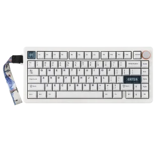 CIDOO QK75 75% VIA Programmable Gasket Wired/Bluetooth/2.4GHz Wireless Mechanical Keyboard with 4000mAh Battery & RGB Backlight