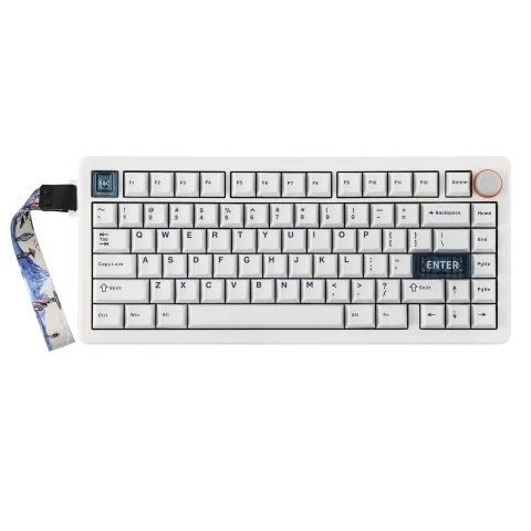 CIDOO QK75 75% VIA Programmable Gasket Wired/Bluetooth/2.4GHz Wireless Mechanical Keyboard with 4000mAh Battery & RGB Backlight