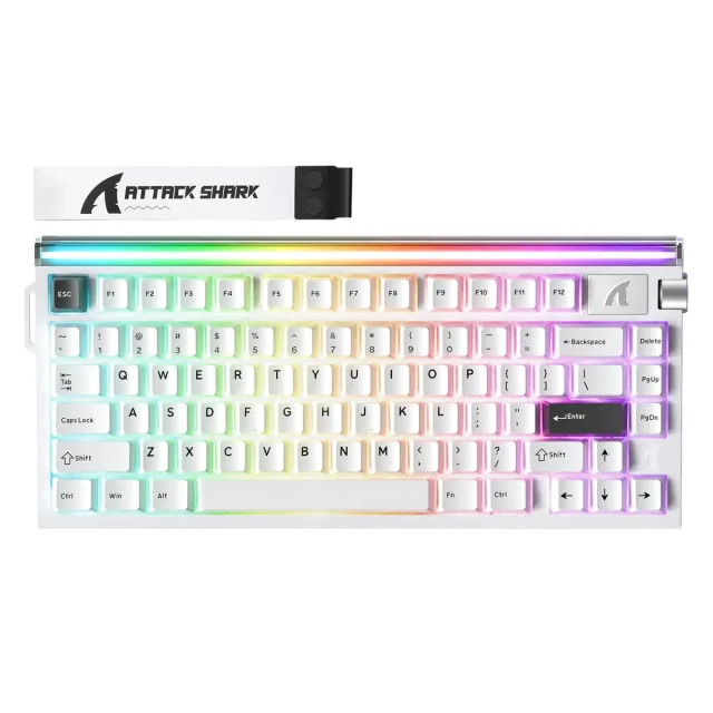 ATTACK SHARK R85 HE Rapid Trigger Keyboard Magnetic (White)