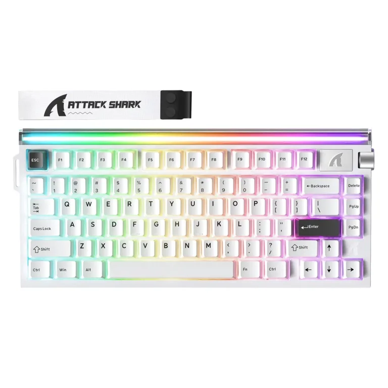 ATTACK SHARK R85 HE Rapid Trigger Keyboard Magnetic (White)